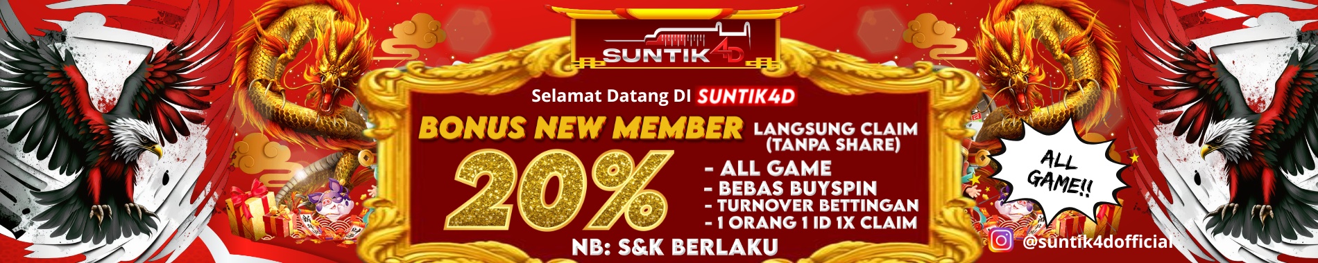 BONUS NEW MEMBER 20%